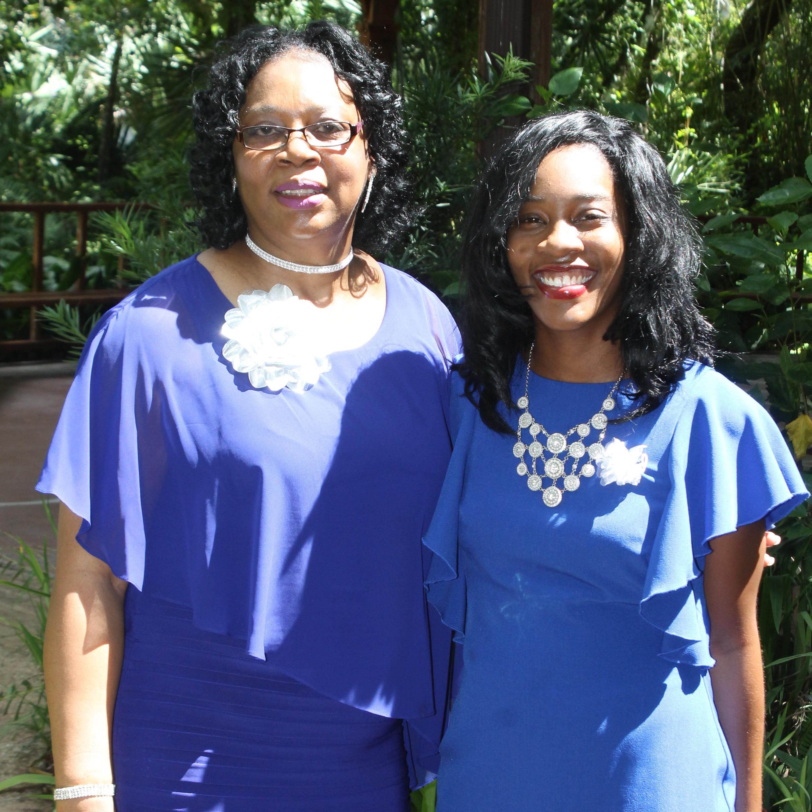 Twins!!! Just kidding. My mother and sister are so beautiful in this photo.