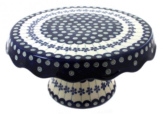Flowering Peacock Cake Plate