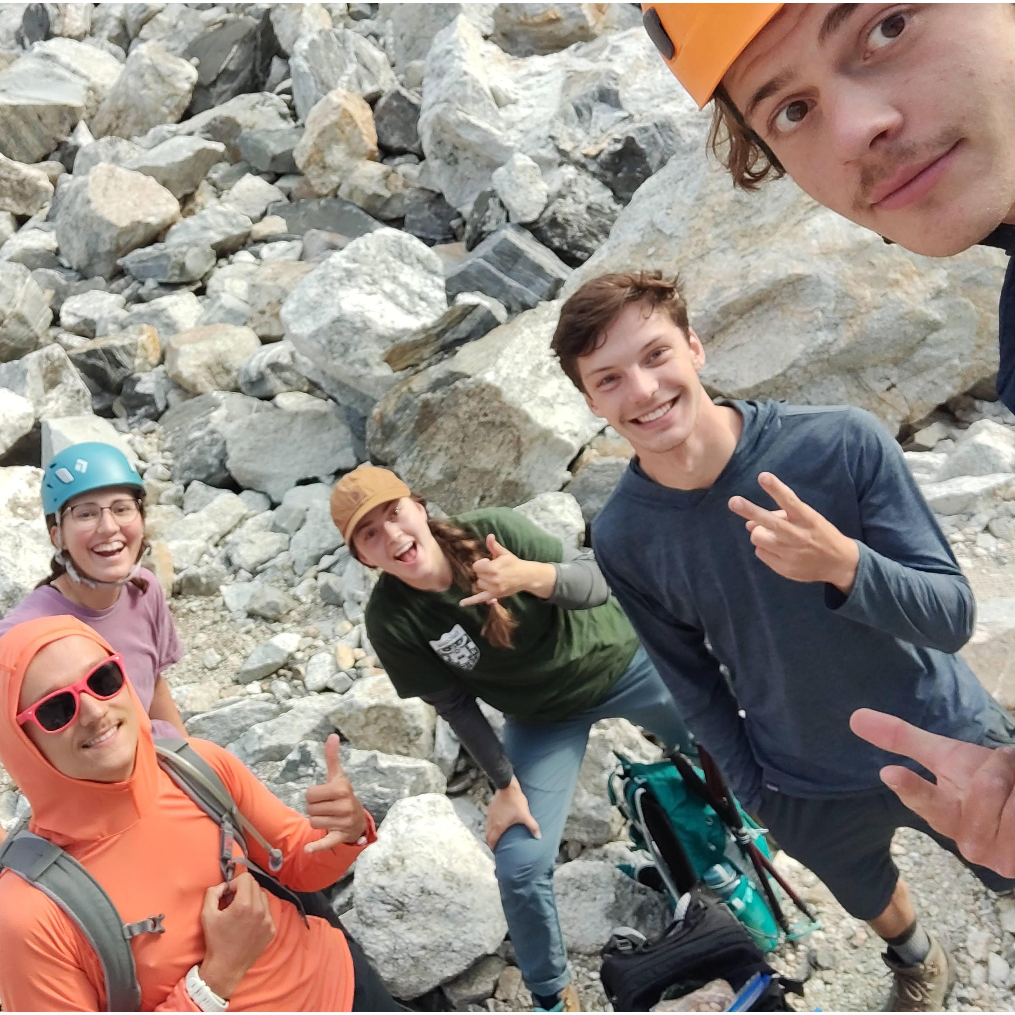 Our attempt to summit Middle Teton.