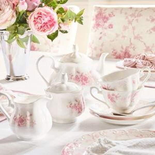 LoveShackFancy Rose Porcelain Tea Set