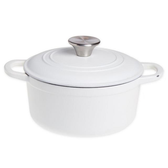 Our Table™ 6 qt. Enameled Cast Iron Dutch Oven in Matte White