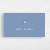 Blue Wedding Place Card - Calidore