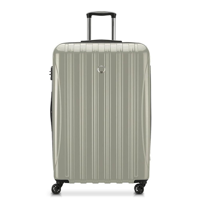 DELSEY Paris Helium Aero Hardside Expandable Luggage with Spinner Wheels, Latte, Checked-Large 29 Inch