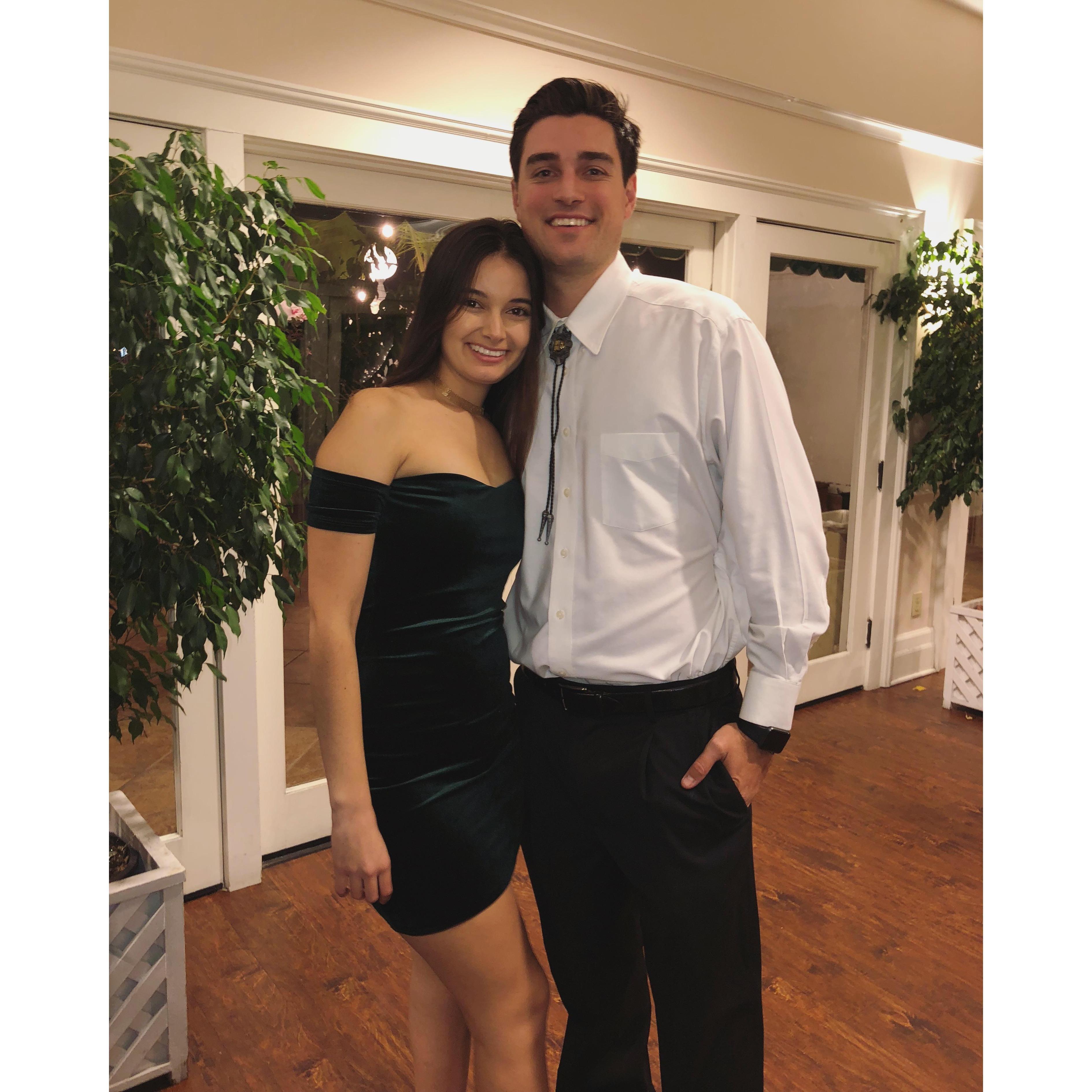 Kyle would get off work from teaching in Tulare and would drive straight to Fullerton to attend my ZTA sorority formals! - 2017