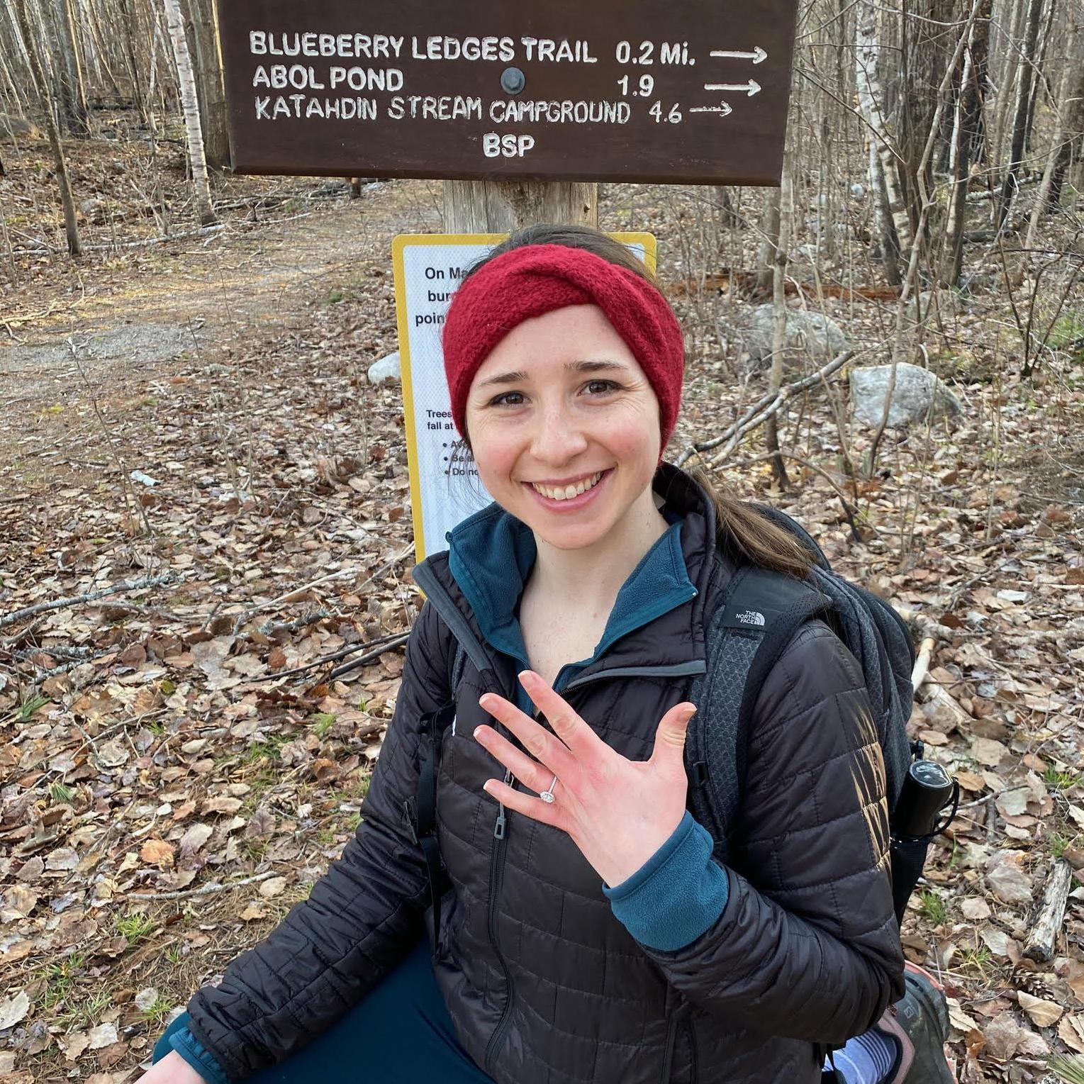 The trail Jasmine said yes to AJ on!