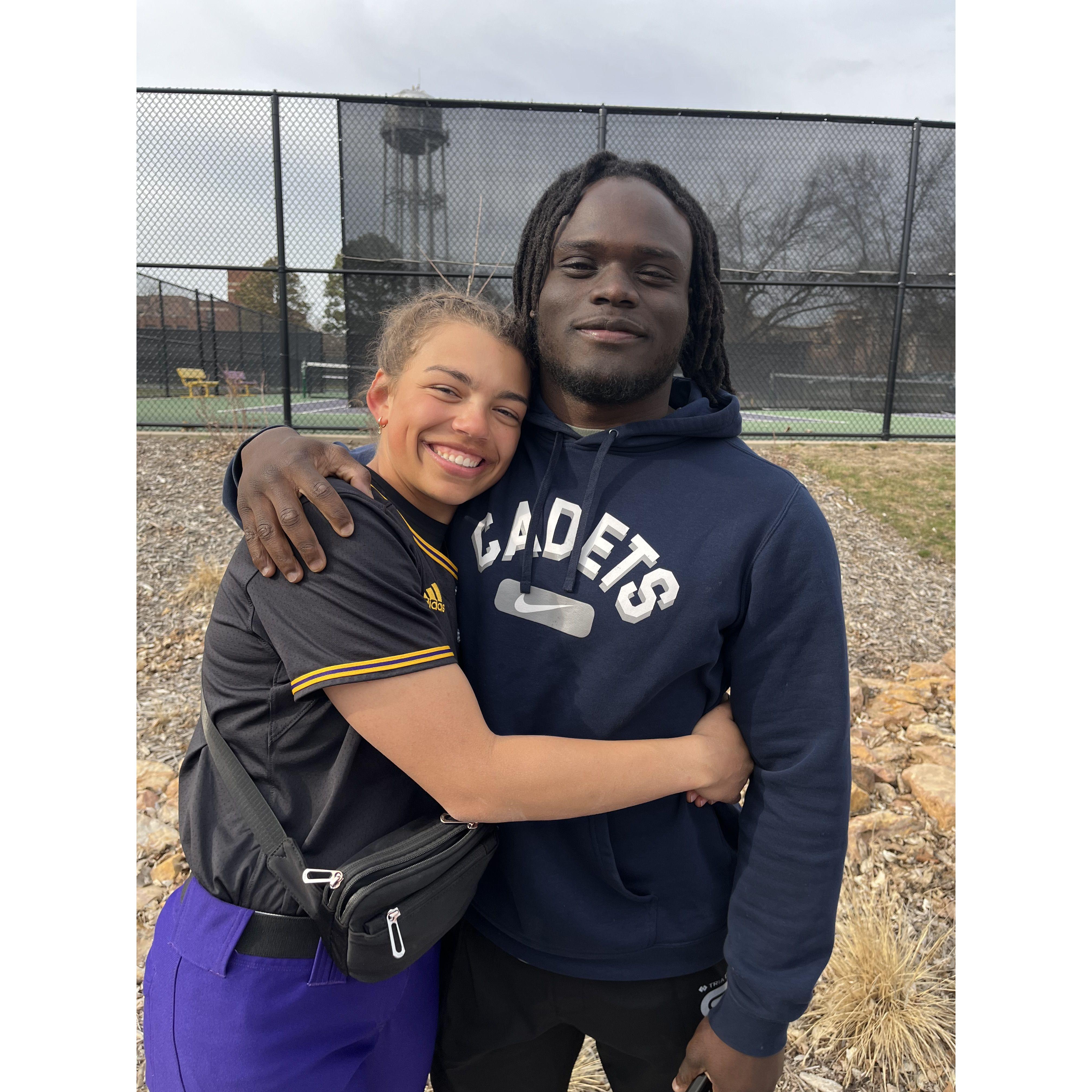 A St. Kate's softball superfan!