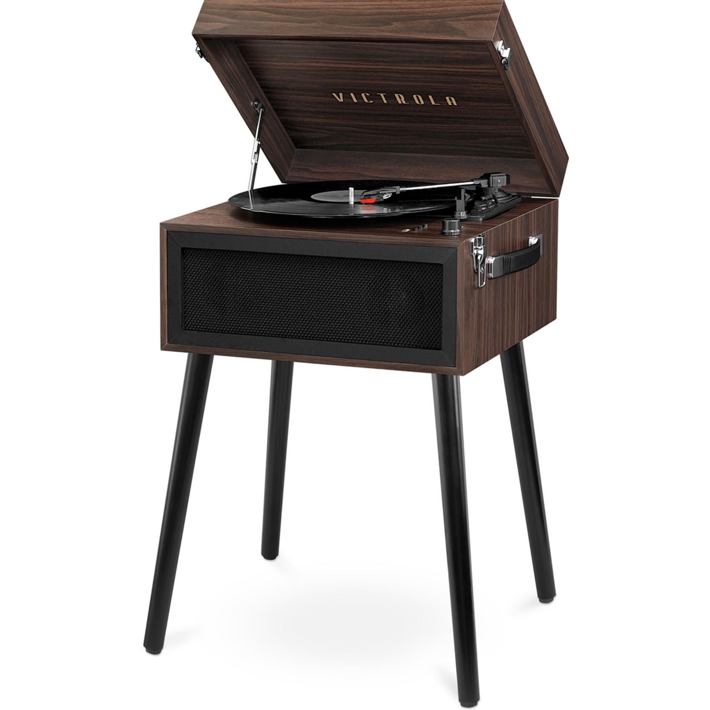 Victrola Liberty Bluetooth Record Player Stand with 3-Speed Turntable