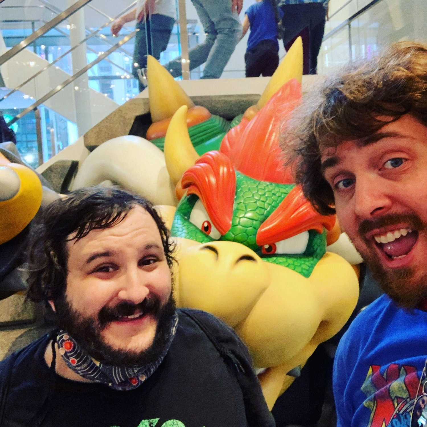 Matt and Andrew at Nintendo NYC in Aug 2023