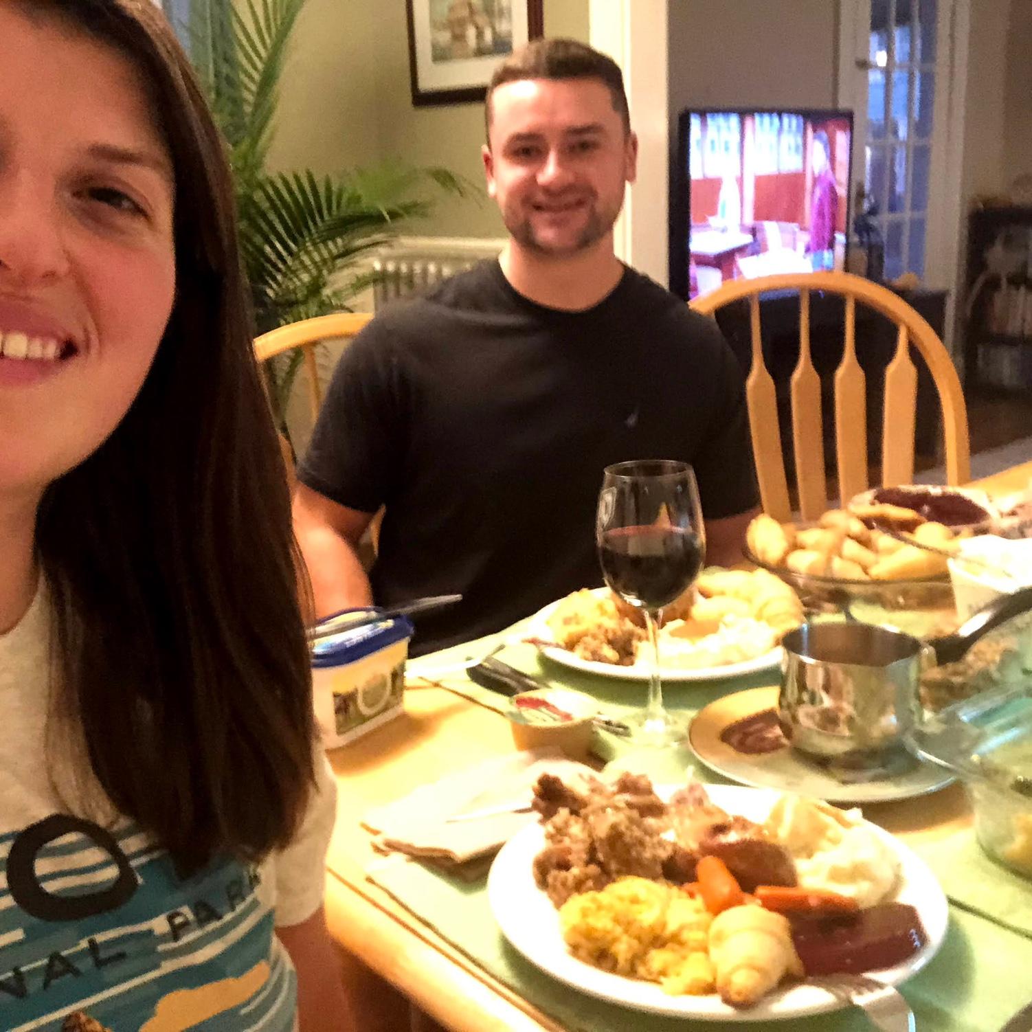 In 2020 Ali tested positive for Covid right before Thanksgiving so Scott cooked an entire Turkey for the two of them.