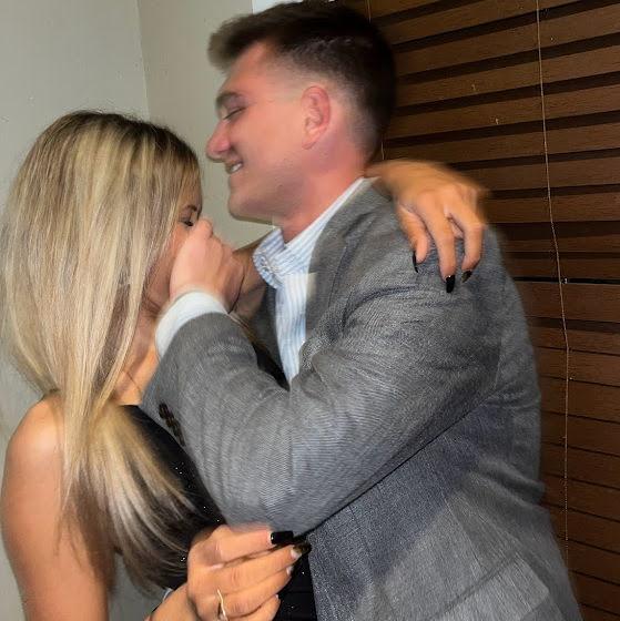 Our first college dance, our first photos, and already having way too much fun.