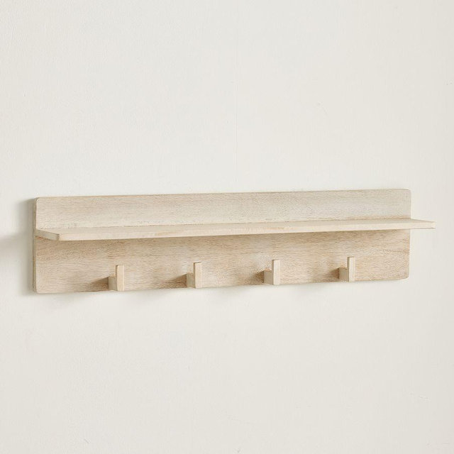 Cayman Row Of 4 Hooks - Biscotti
