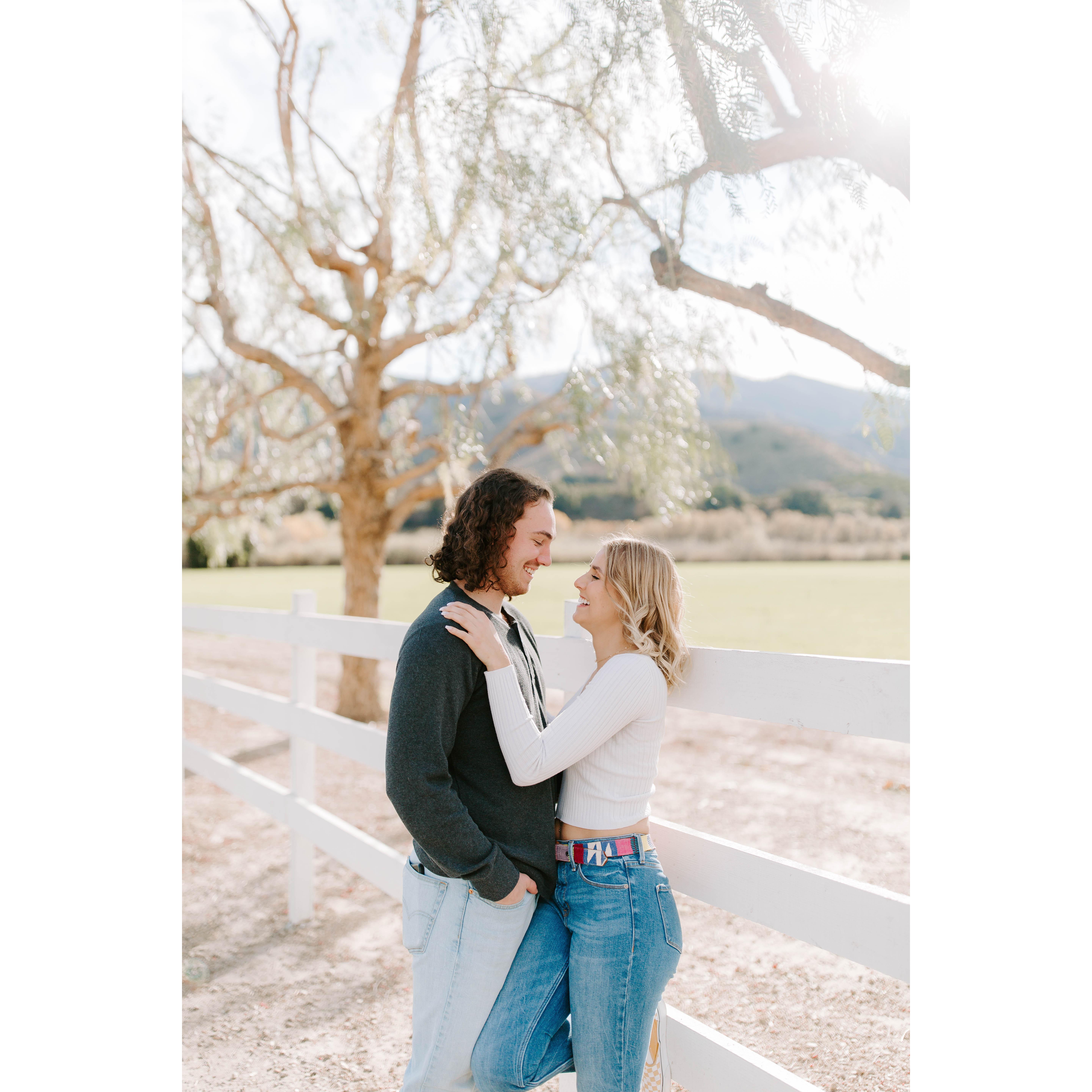 We won a 30-minute photo shoot on Instagram and got fancy pictures taken in California over winter break
