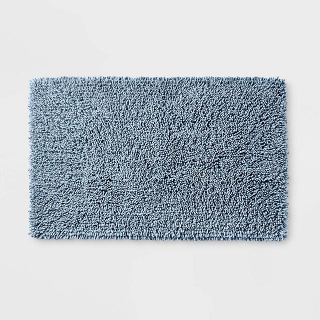 21"x34" Mélange Looped Bath Rug Sky Blue - Casaluna™