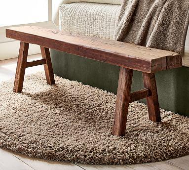 Rustic Reclaimed Wood Bench