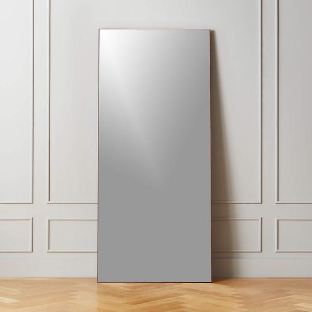 Infinity Walnut Floor Mirror 32"x76"