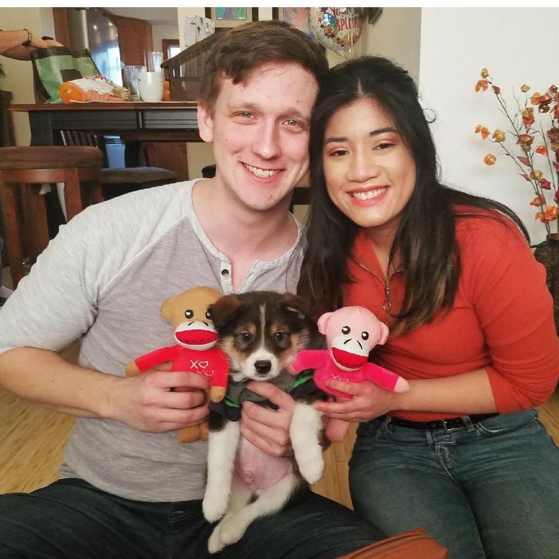 First family picture with our baby boy Atlas!