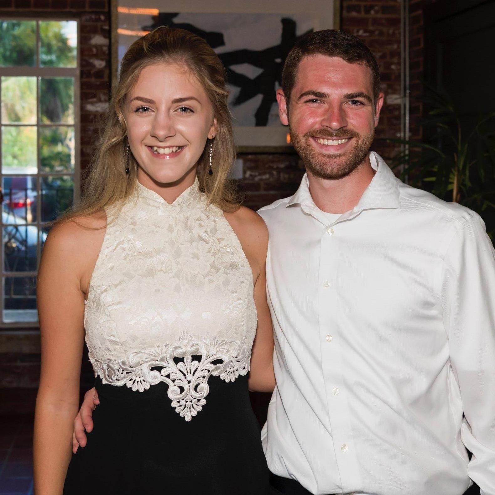 Looking snazzy at one of Hayley's (many) work events. Aaron is virtually a part-time employee at this point!