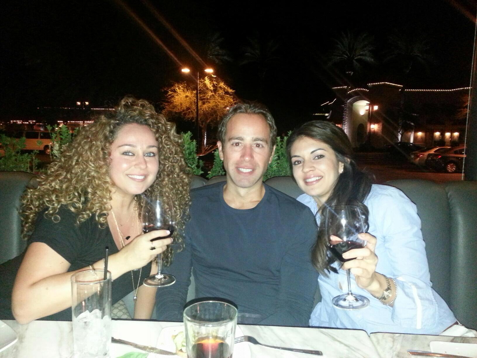 The very next night after they met with Lucie, the matchmaker...what has become a familiar site to Matt, a glass of wine in Lorraine's hand.