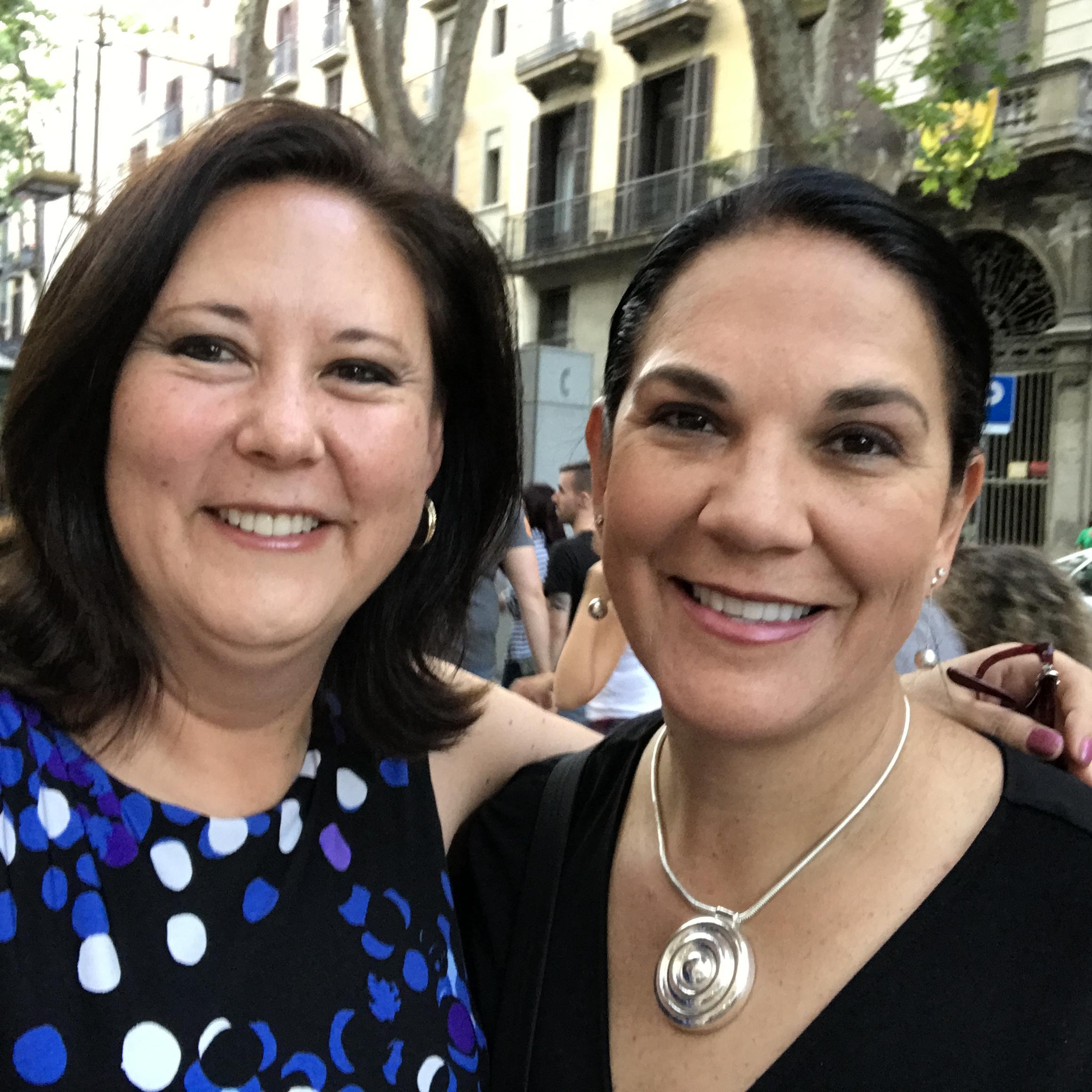 On the Las Rambles in Barcelona