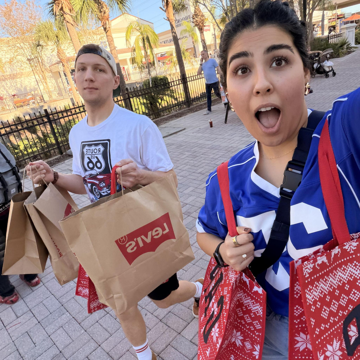 Levi getting used to Marcela's typical shopping day
