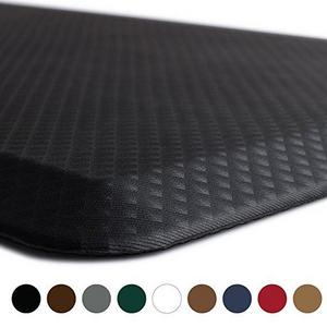 Kangaroo Brands Original 3/4" Anti-Fatigue Comfort Standing Mat Kitchen Rug, Phthalate Free, Non-Toxic, Waterproof, Ergonomically Engineered Floor Pad, Rugs for Office Stand Up Desk, 32x20 (Black)