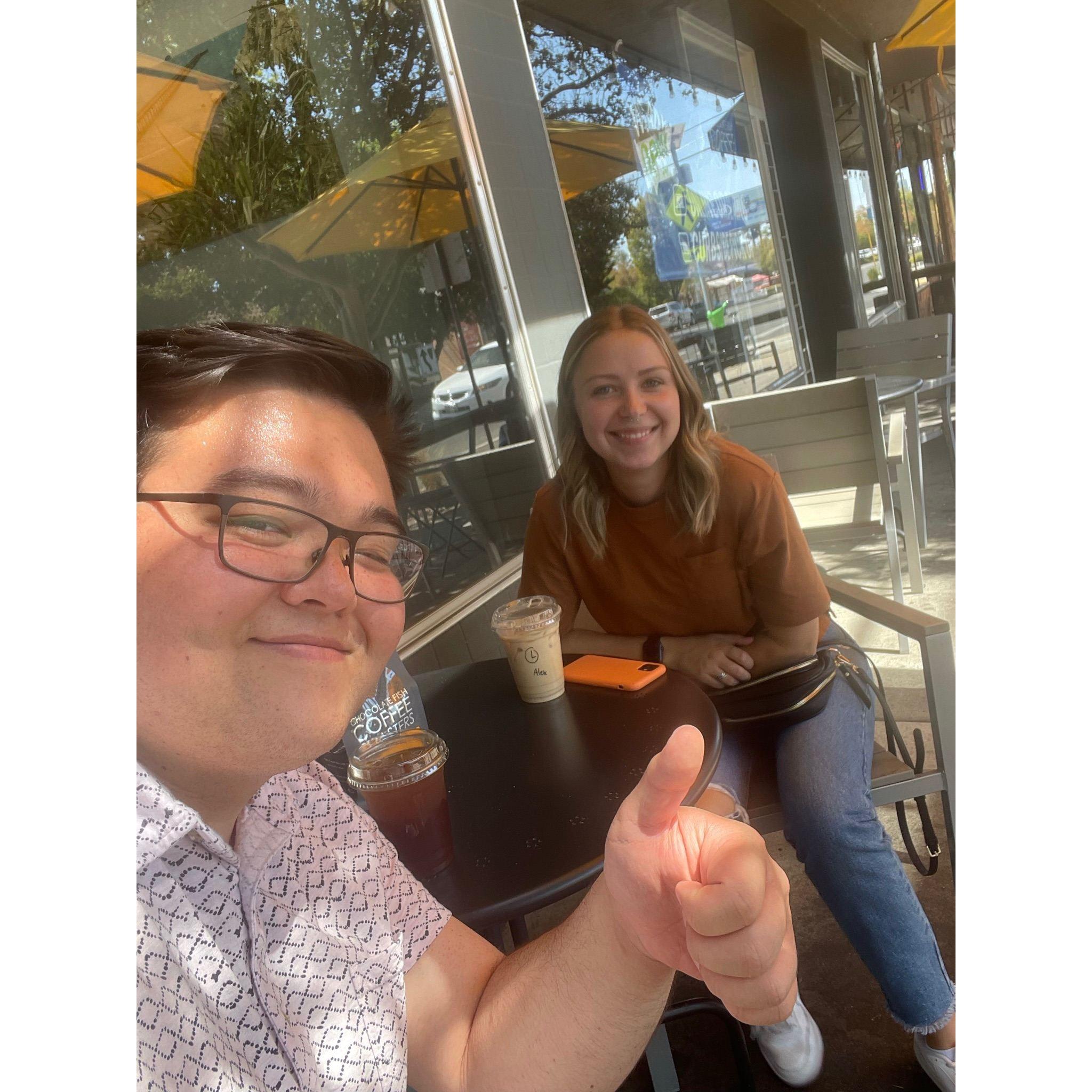 First date at Orphan Breakfast House in Sacramento, CA.