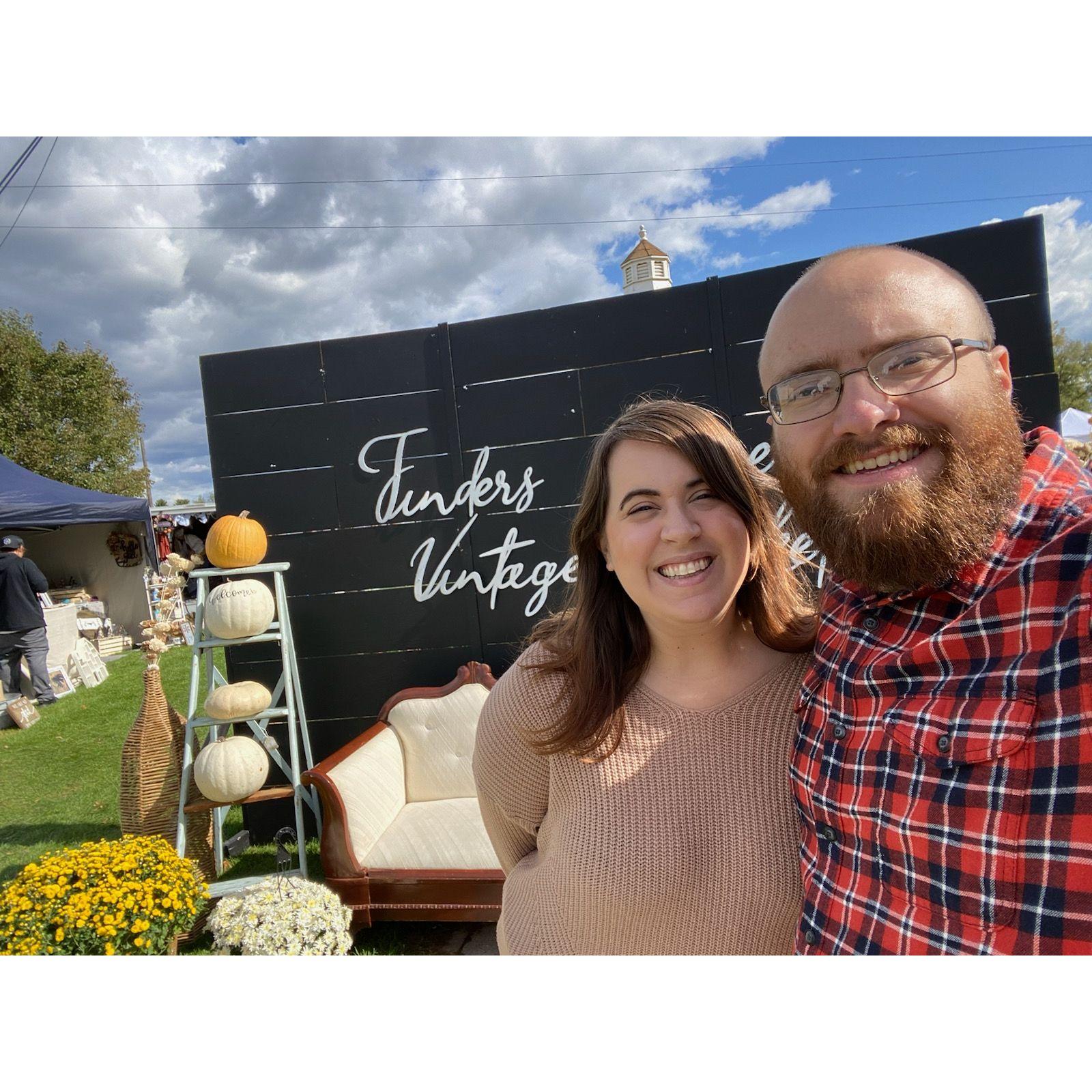 A traveling vintage market that was an early date for Chris and Abbey has now become a reoccurring activity