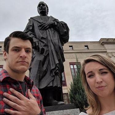 Our first photo together since reconnecting...