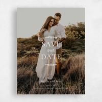 White Wedding Save the Date - Harper Photo