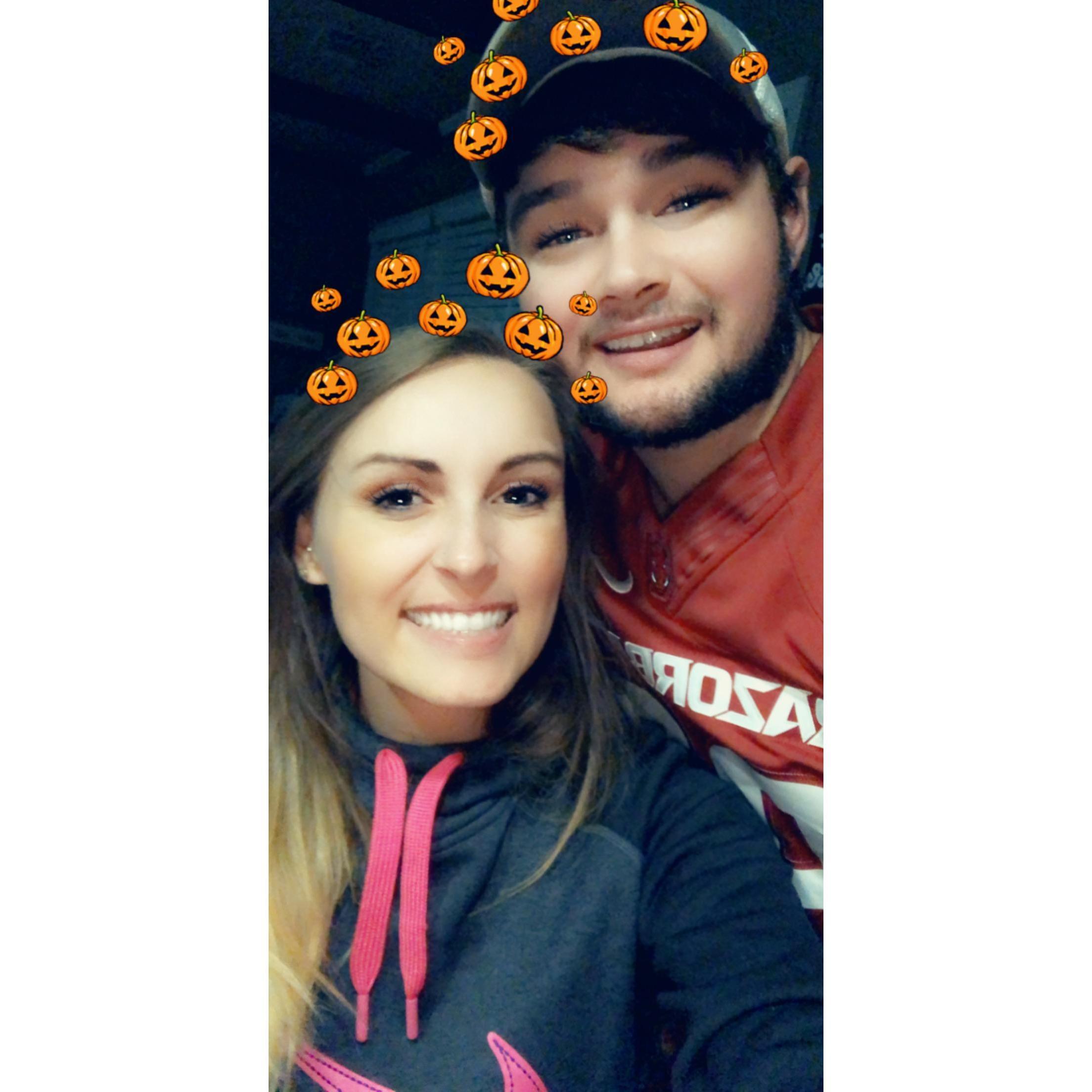 Snapchat Halloween selfies!