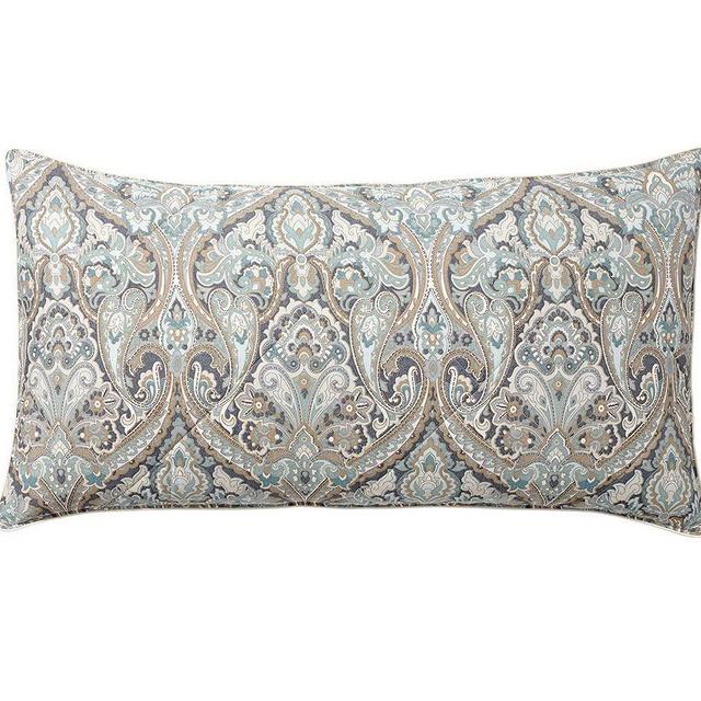 Mackenna Paisley Percale Sham, King, Blue Multi