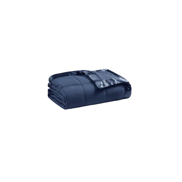 Full/Queen Microfiber Down Alternative Blanket with 3M Scotchgard Navy
