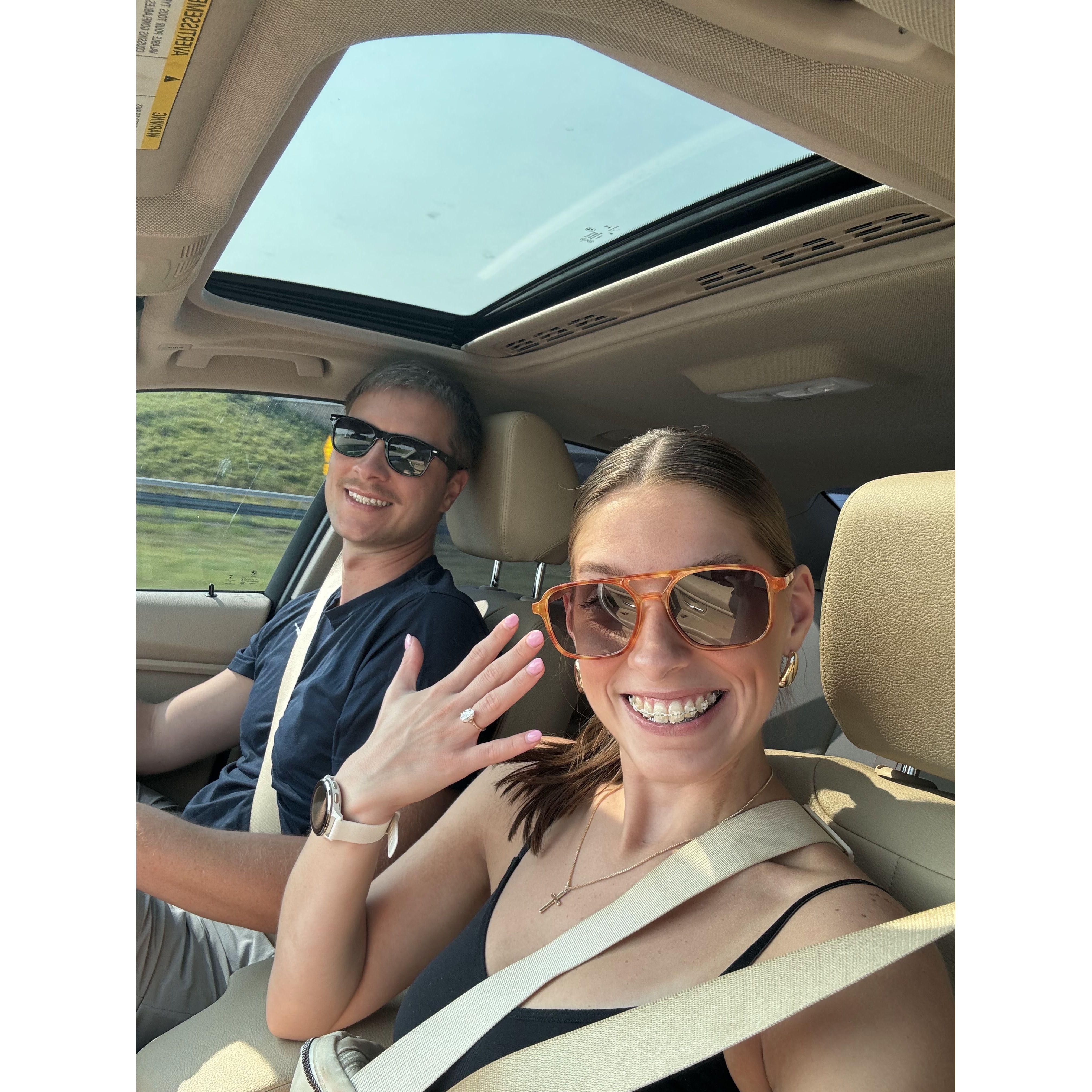 First day wearing the REAL rock!