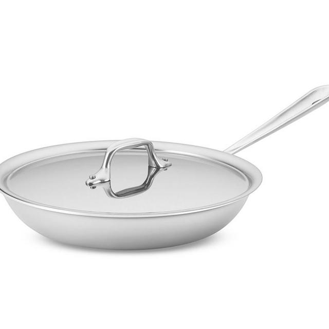 All-Clad D3 Tri-Ply Stainless-Steel Traditional Covered Fry Pan, 10"