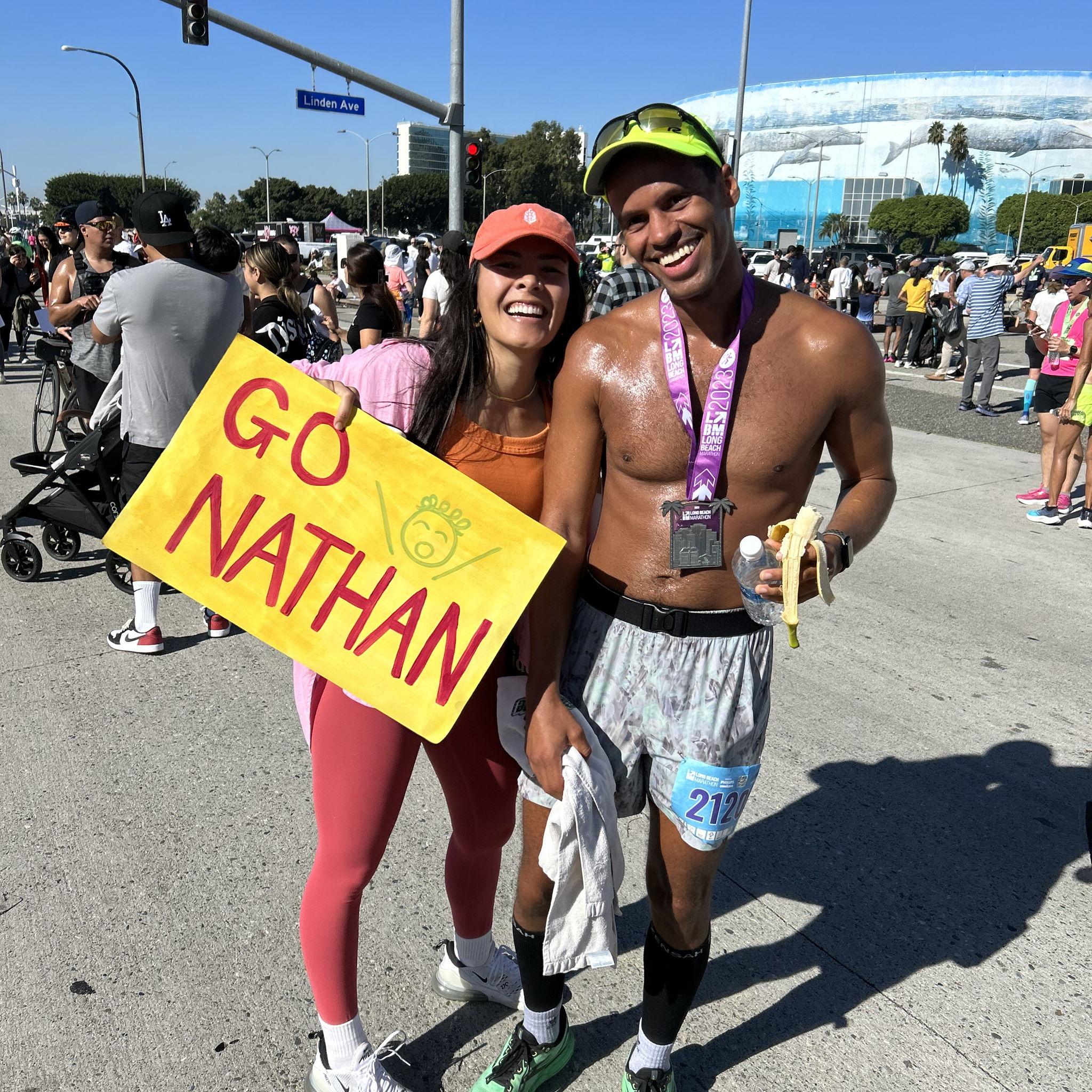 His 2nd marathon! Oct 2023