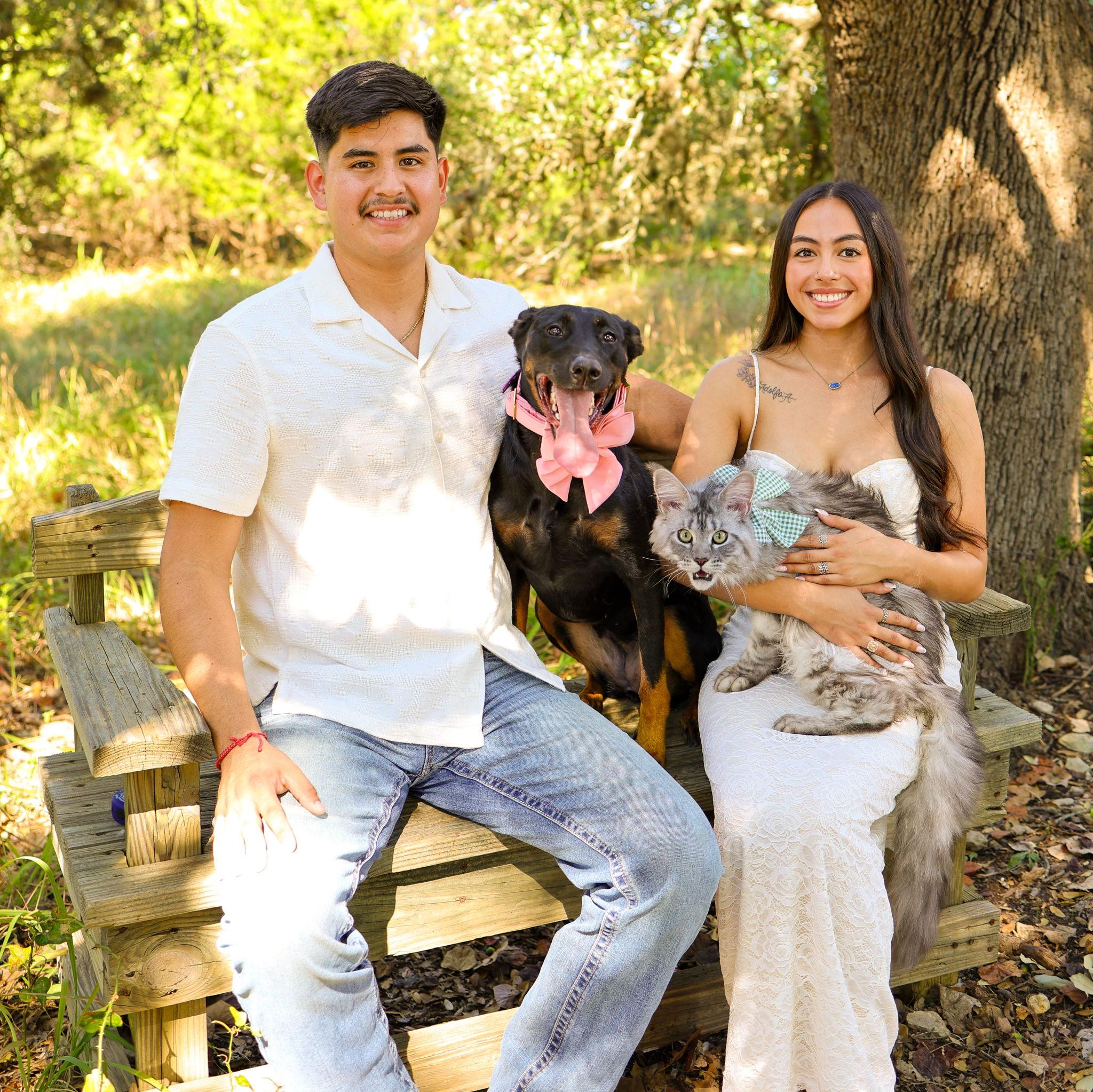 I convinced him to let me bring the kids so we could have professional "family photos" lol