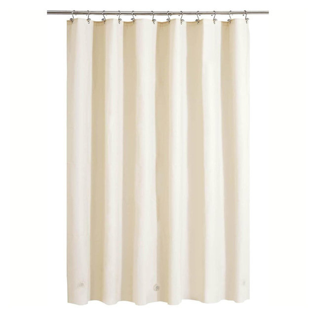 GoodGram Heavy Duty PEVA Shower Curtain Liners - Bone