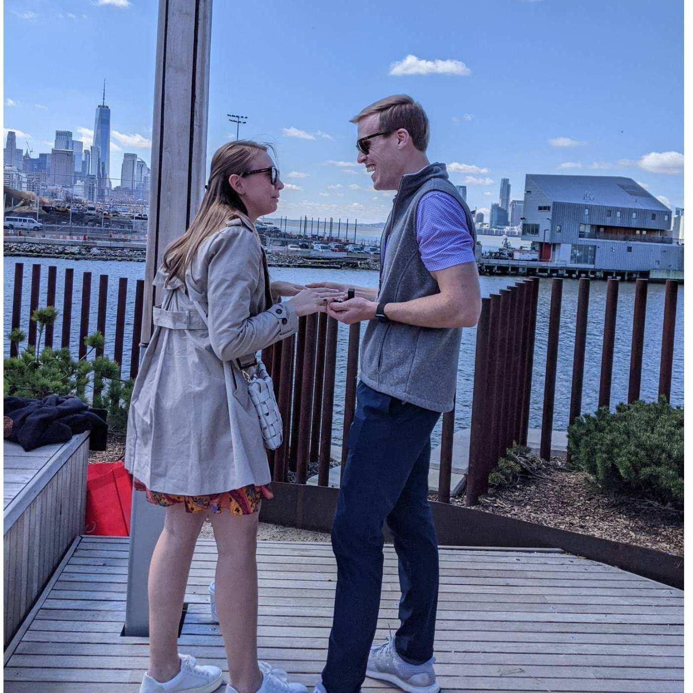 Engagement on Little Island NYC