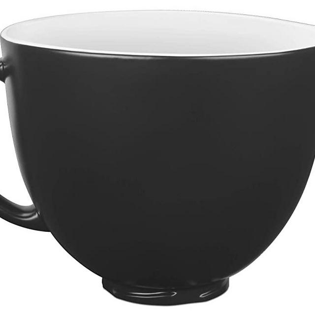 KitchenAid Ceramic Bowl 5Qt, Black Matte