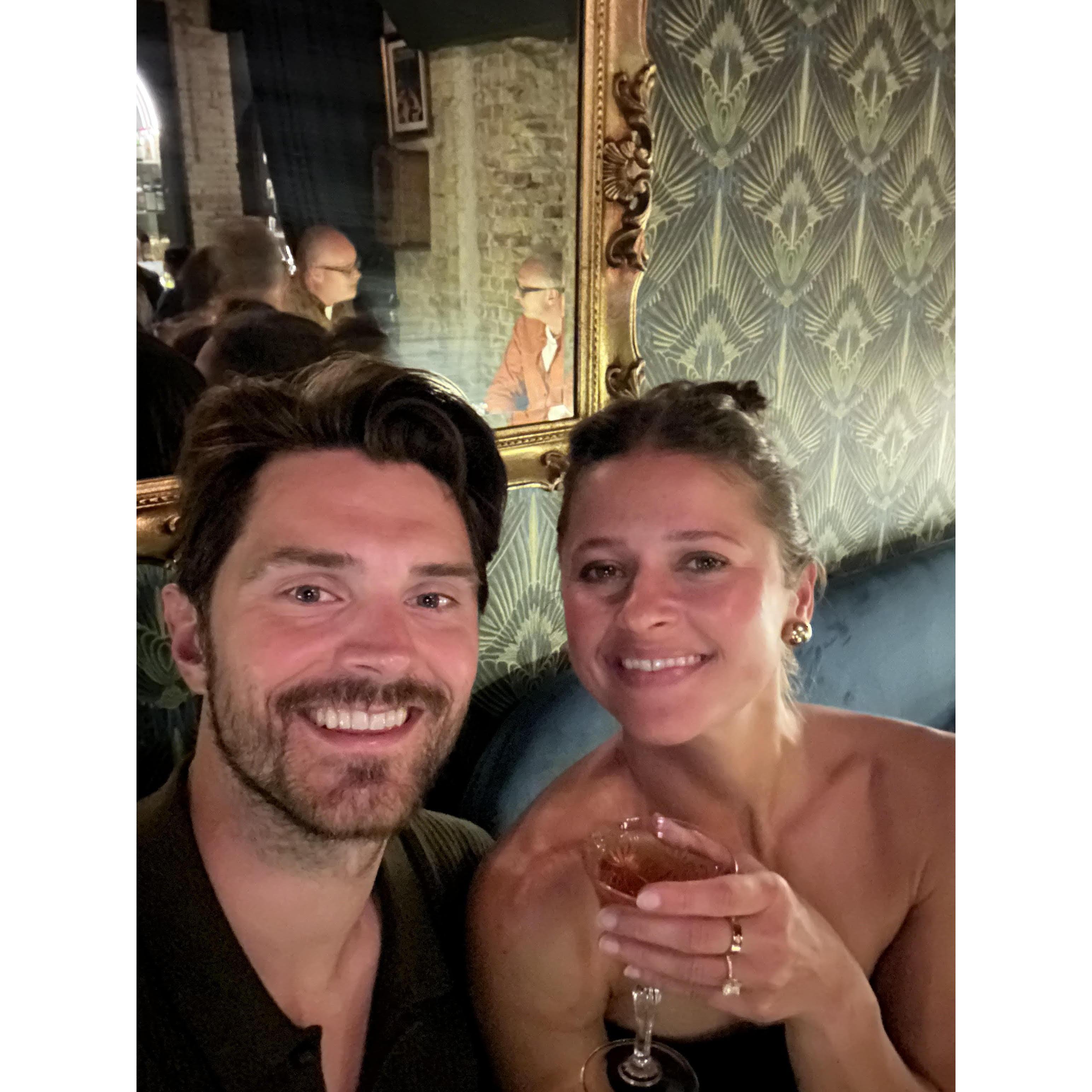 The night we got engaged in Copenhagen!