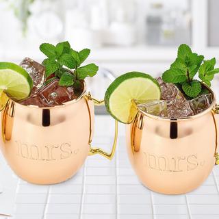 Mrs. and Mrs. Moscow Mule Mugs, Set of 2
