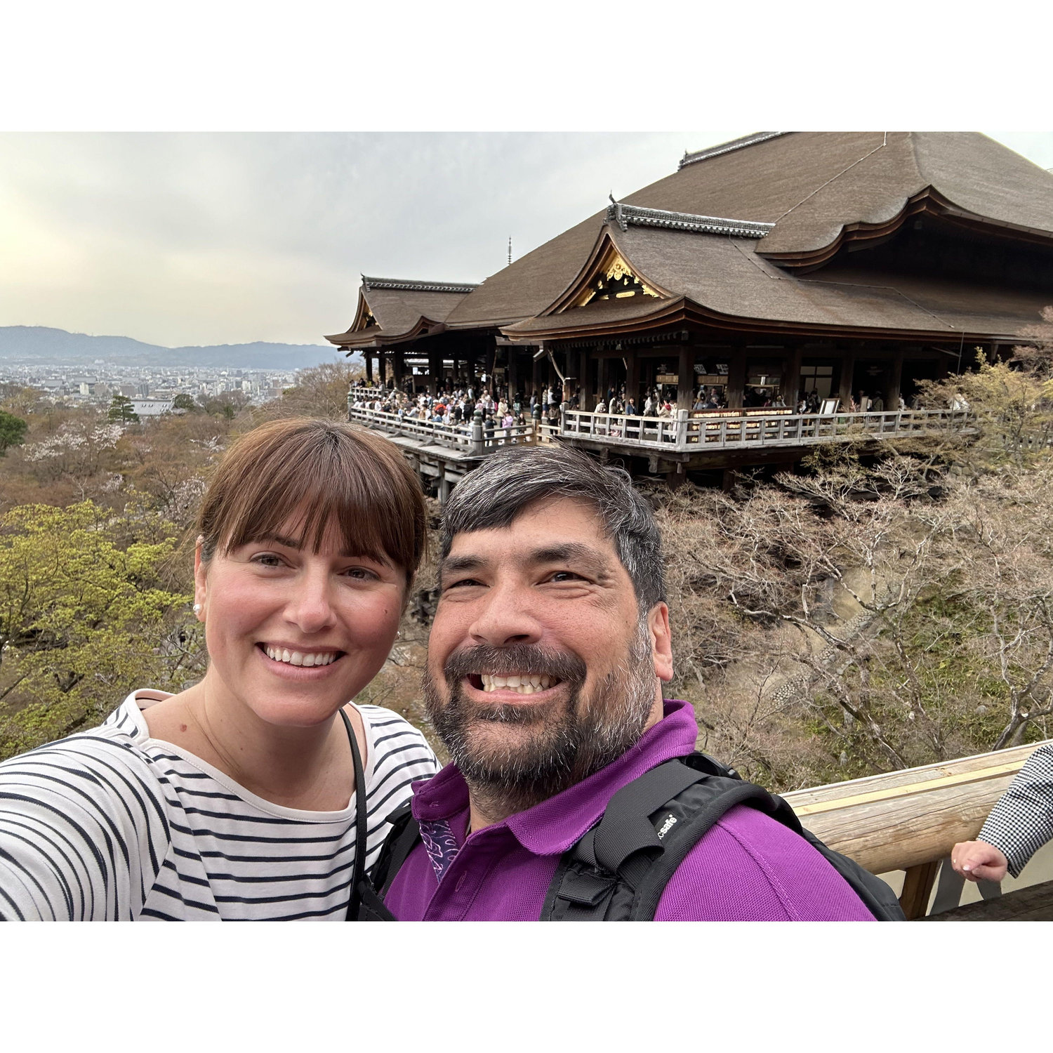 Selfie with a view at Kiyomizu-dera in Kyoto, Japan.