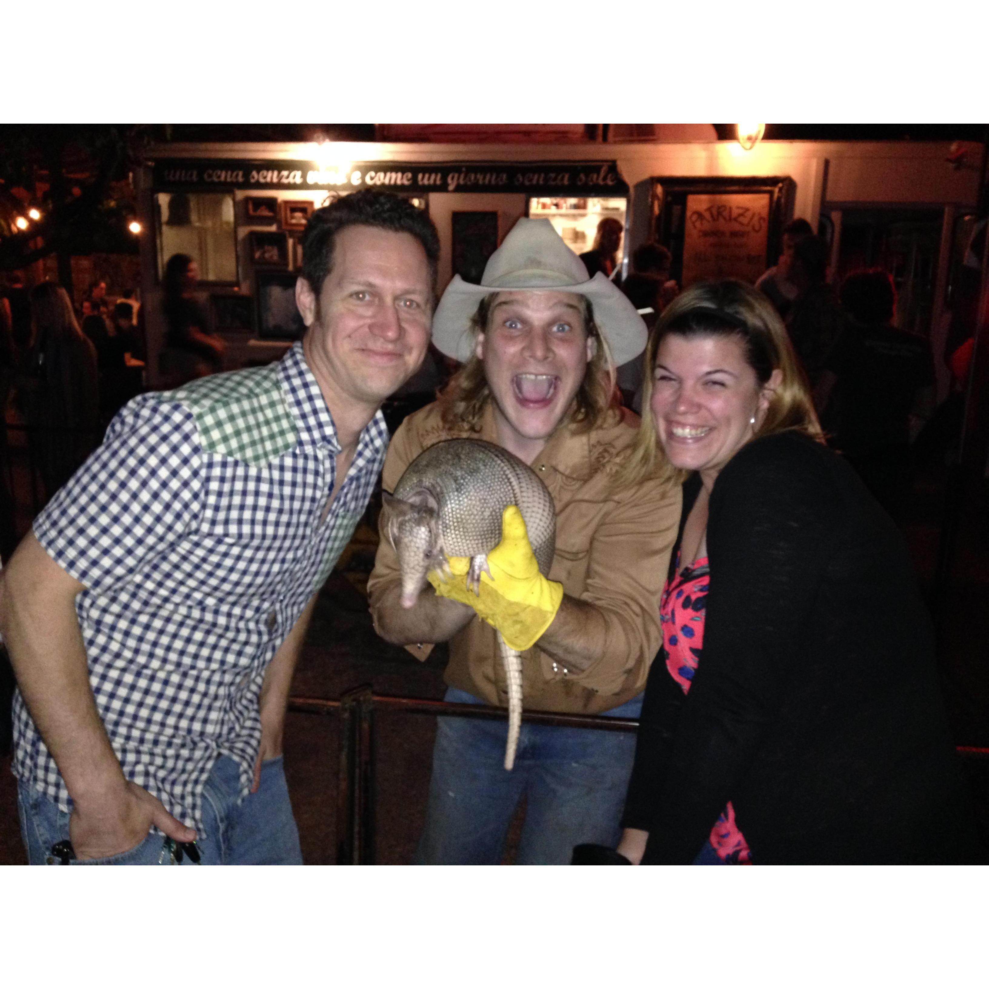 Amy's first armadillo race