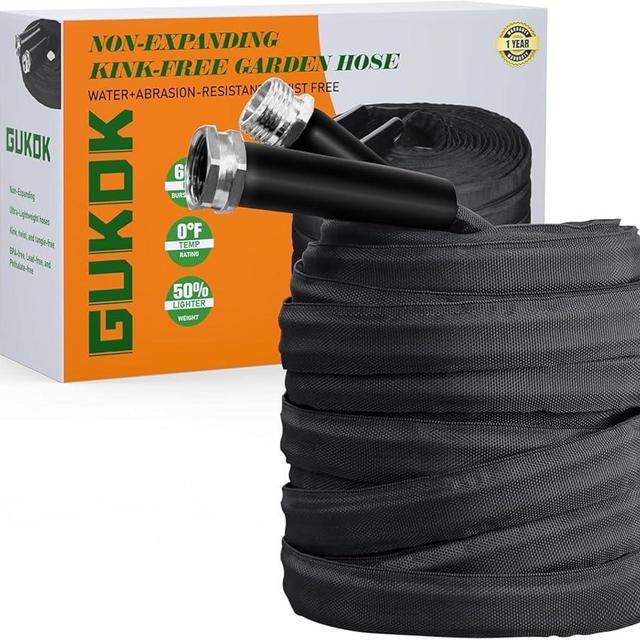 Garden Hose, Lightweight, Ultra Flexible, Durable, Kink-Free Garden Hose, RV, Marine and Camper Hose (100 FT)