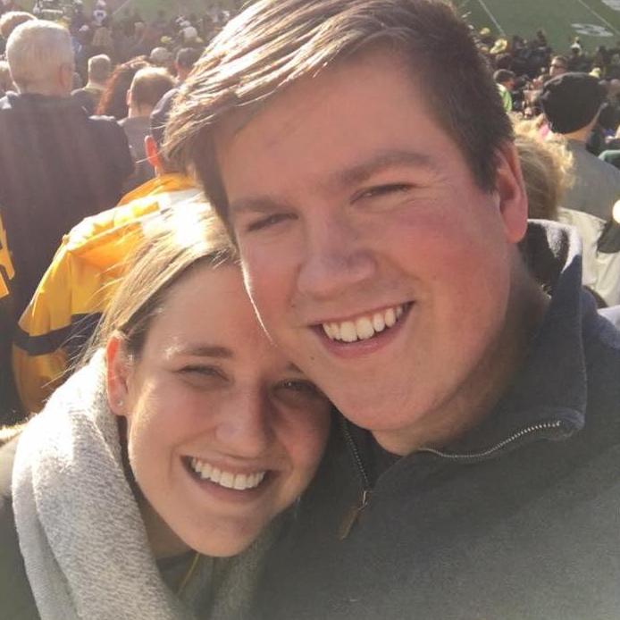 At a Michigan football game - forever Go Blue! (October 2016)