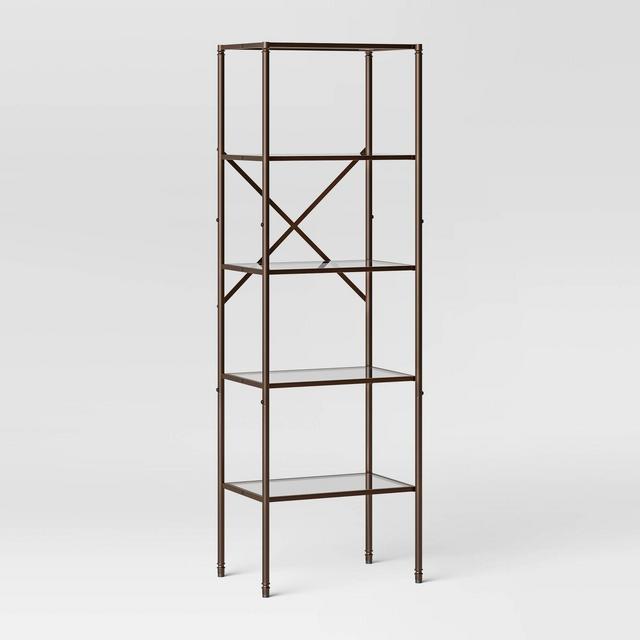 Metal/Glass Linen Tower Oil Rubbed Bronze - Threshold™