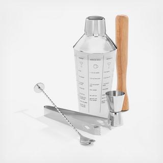 Mixology Shaker 5-Piece Tool Set