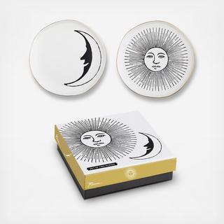 Lithographie Sun & Moon Plates, Set of 2