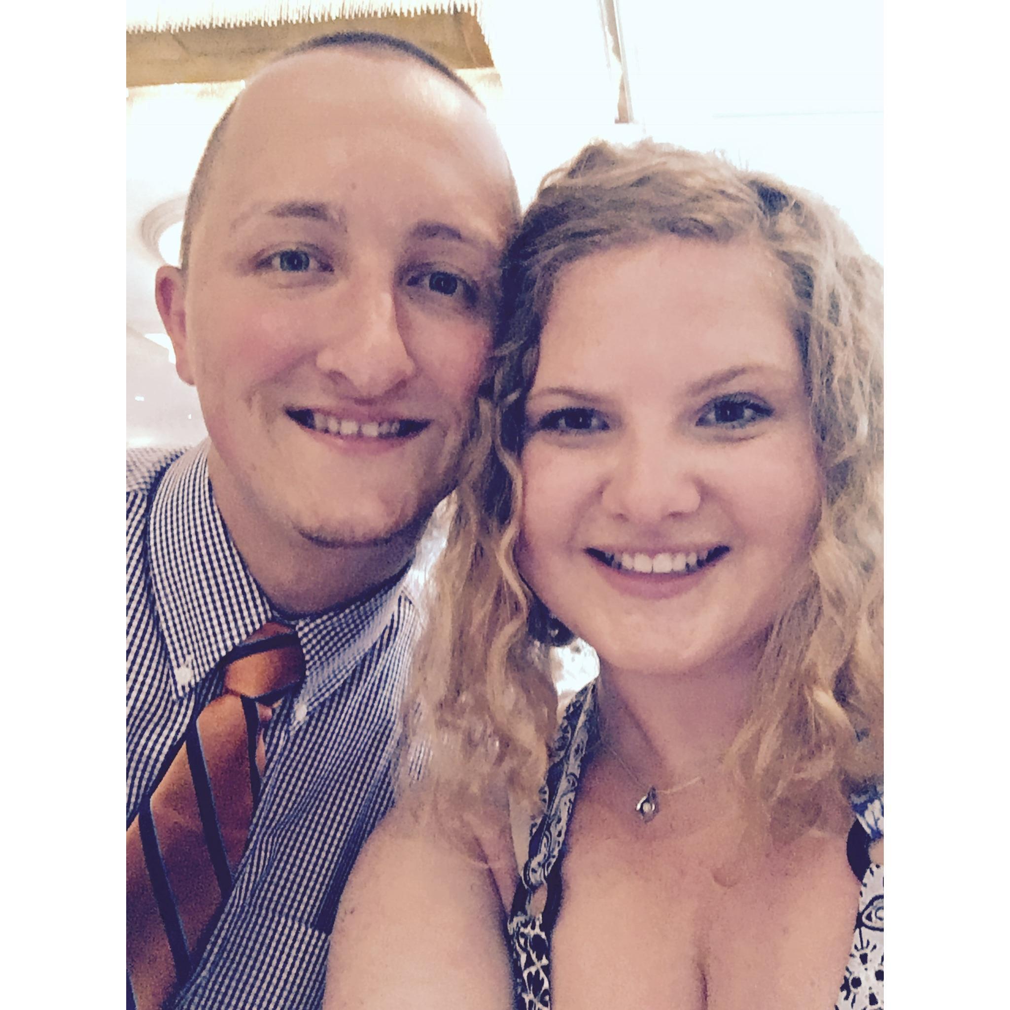 Right after he proposed!