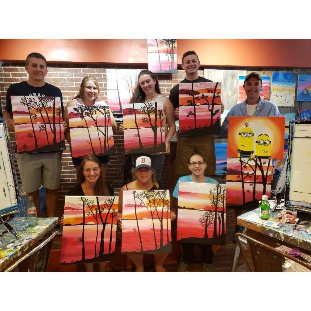 Paint Night with friends and family in NH (Aug 2019)